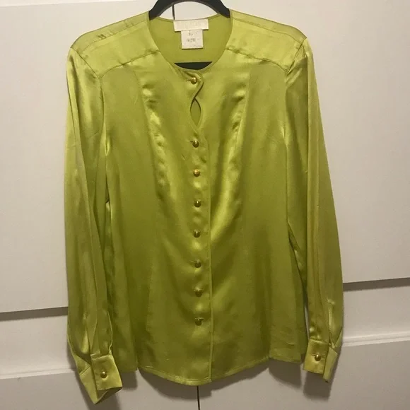 Escada By Margaretta Silk Blouse US 6/36 - Picture 1 of 4